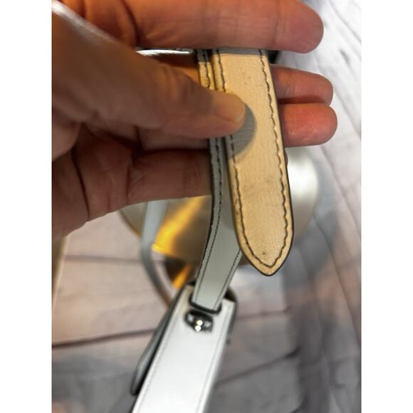 Edgy MARC JACOBS New York Rider Gray Genuine Leather Crossbody Shoulder Bag - Picture 14 of 14